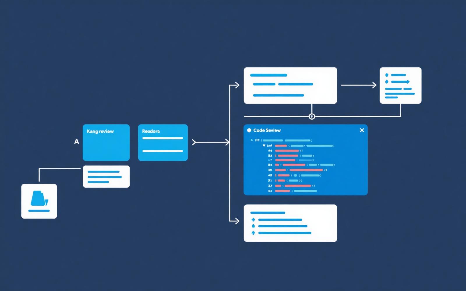 Diagram of a software delivery workflow